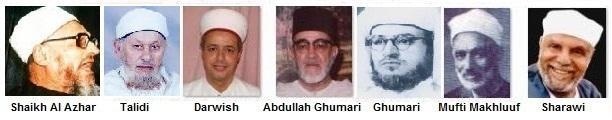 shiekh-ahmad-ibn-darwish-with-his-6-teachers-Muhadditheen-Ghumaris-Sharawi-Mufti-of-Ehypet-3-times-Makhloof-Talidi